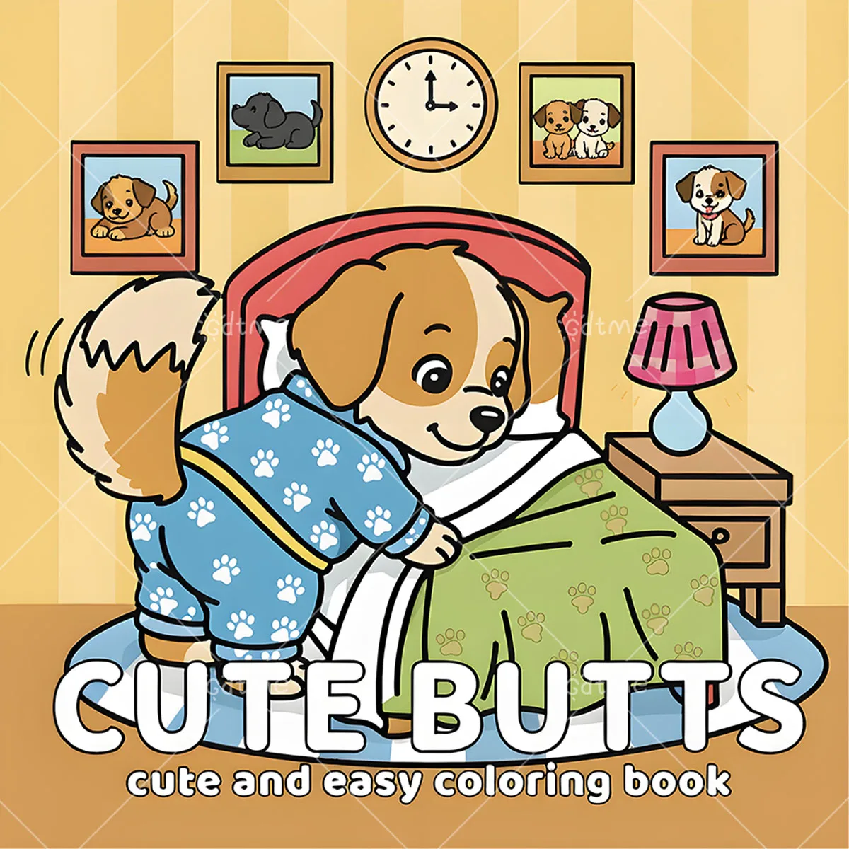 CUTE BUTTS Coloring Book for Adults Featuring Cute Cozy Daily Activities for Relaxation (Cozy Spaces Coloring)