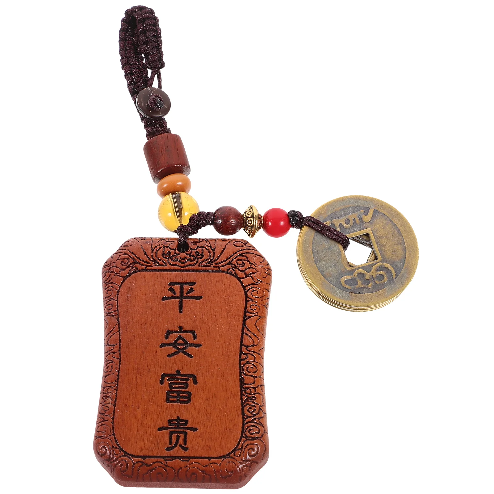 General Li Cheng Pendant Taisui Keychain Rope Ornament Charms Adorns Hanging Decor