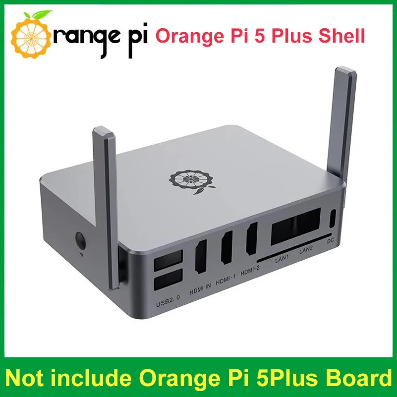 

Orange Pi 5 Plus Shell Aluminum Alloy Case Metal Enclosure Smooth Surface for Orange Pi 5 Plus