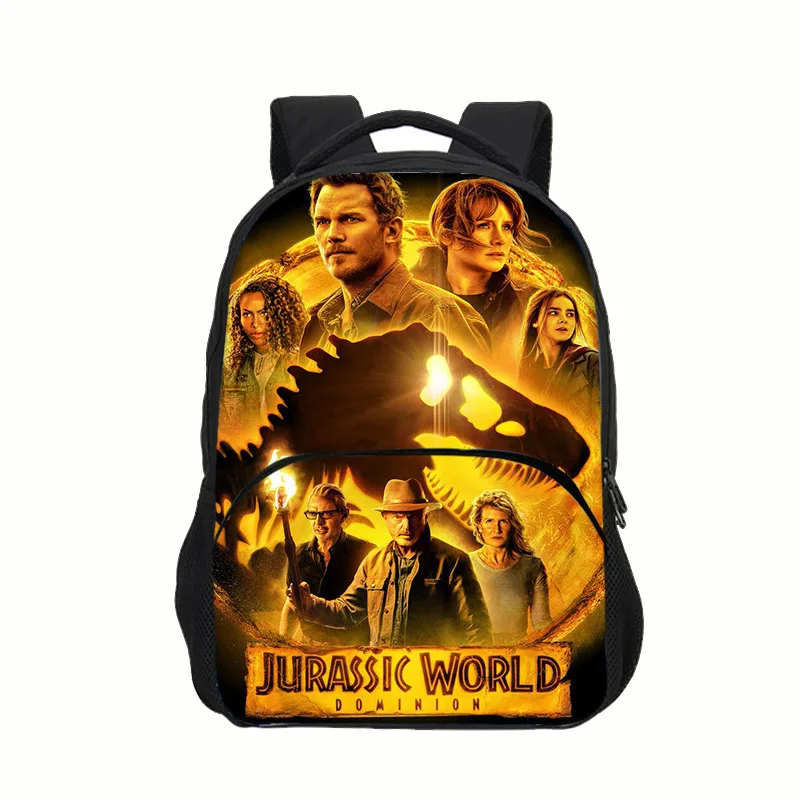 

3pcs Jurassic Suit Children's Schoolbag Dinosaur World Primary School Students' Fashion Backpack Cool Backpack Men Women.