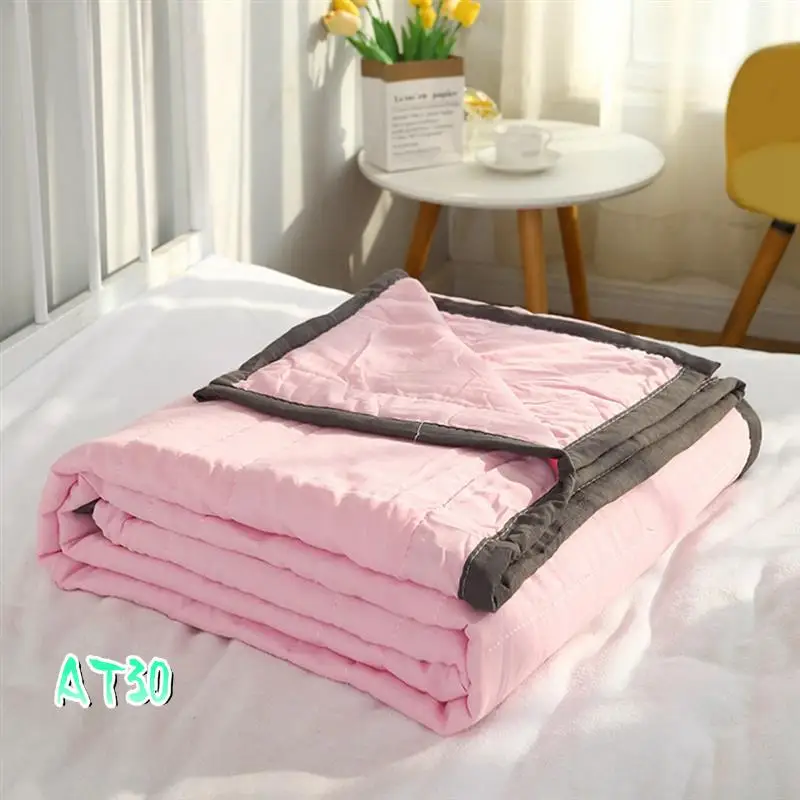 

Ice Blanket For All-Season - Summer Cooler Quilt For Hot Sleepers And Night Sweats Durable Gray 140 X 200Cm-AT30