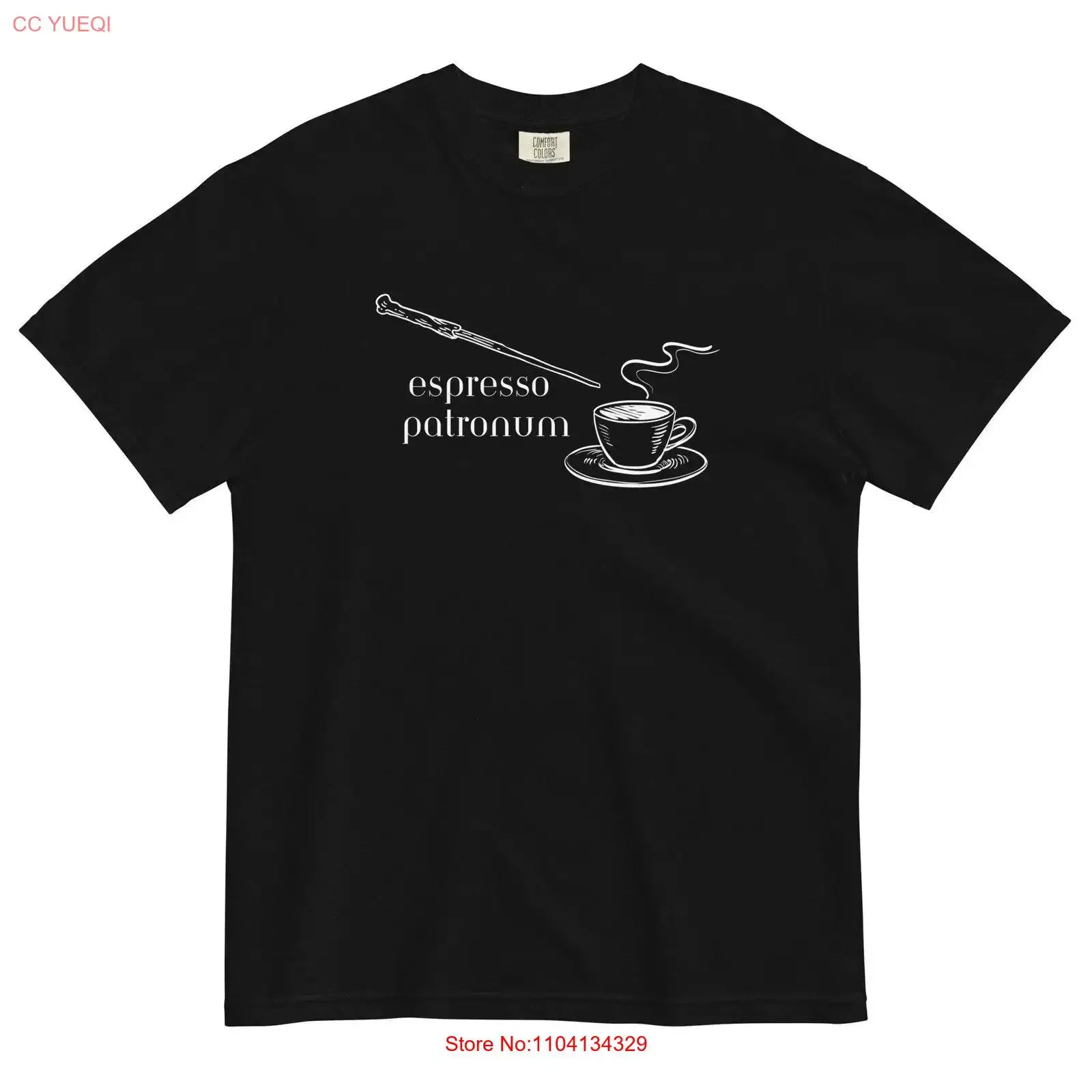 Work Humor Espresso Patronum Spell T Shirt vintage Washed Breathable Stretched fashion Comfortable homme Versatile
