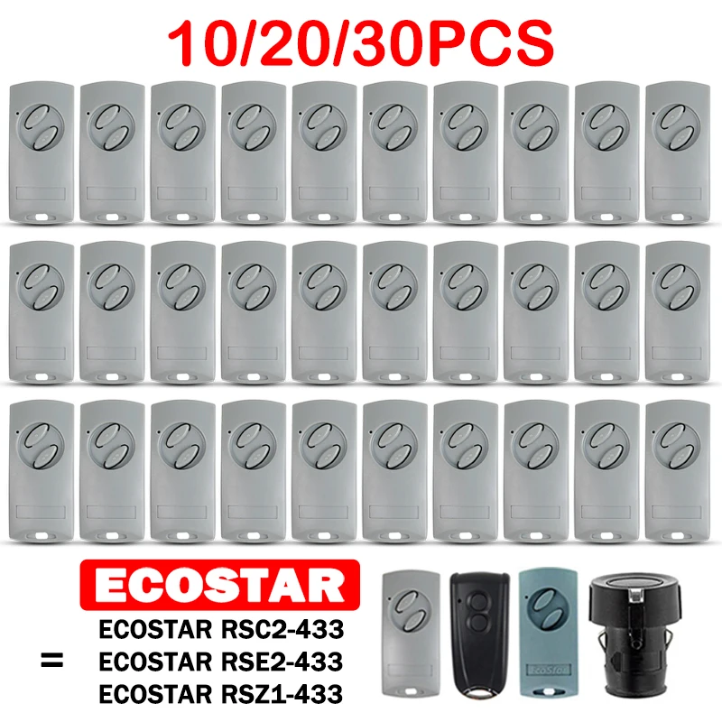 10/20/30 PCS Garage Door ECOSTAR RSC2 RSE2 RSZ1 433 MHz Remote Control For ECOSTAR Liftronic 500 700 800 Automation Gate Opener