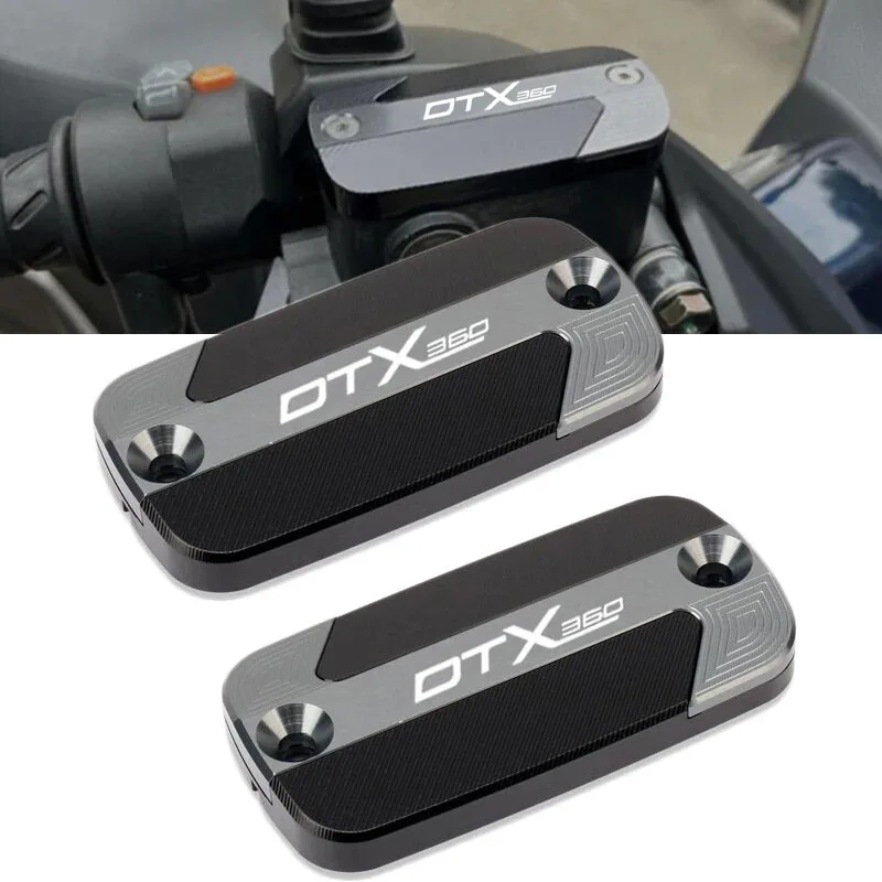 Motorcycle Accessories CNC Front Brake Fluid Tank Reservoir Cover Oil Cap For KYMCO DTX 360 DT X360 360 TCS DTX360 2022 2023