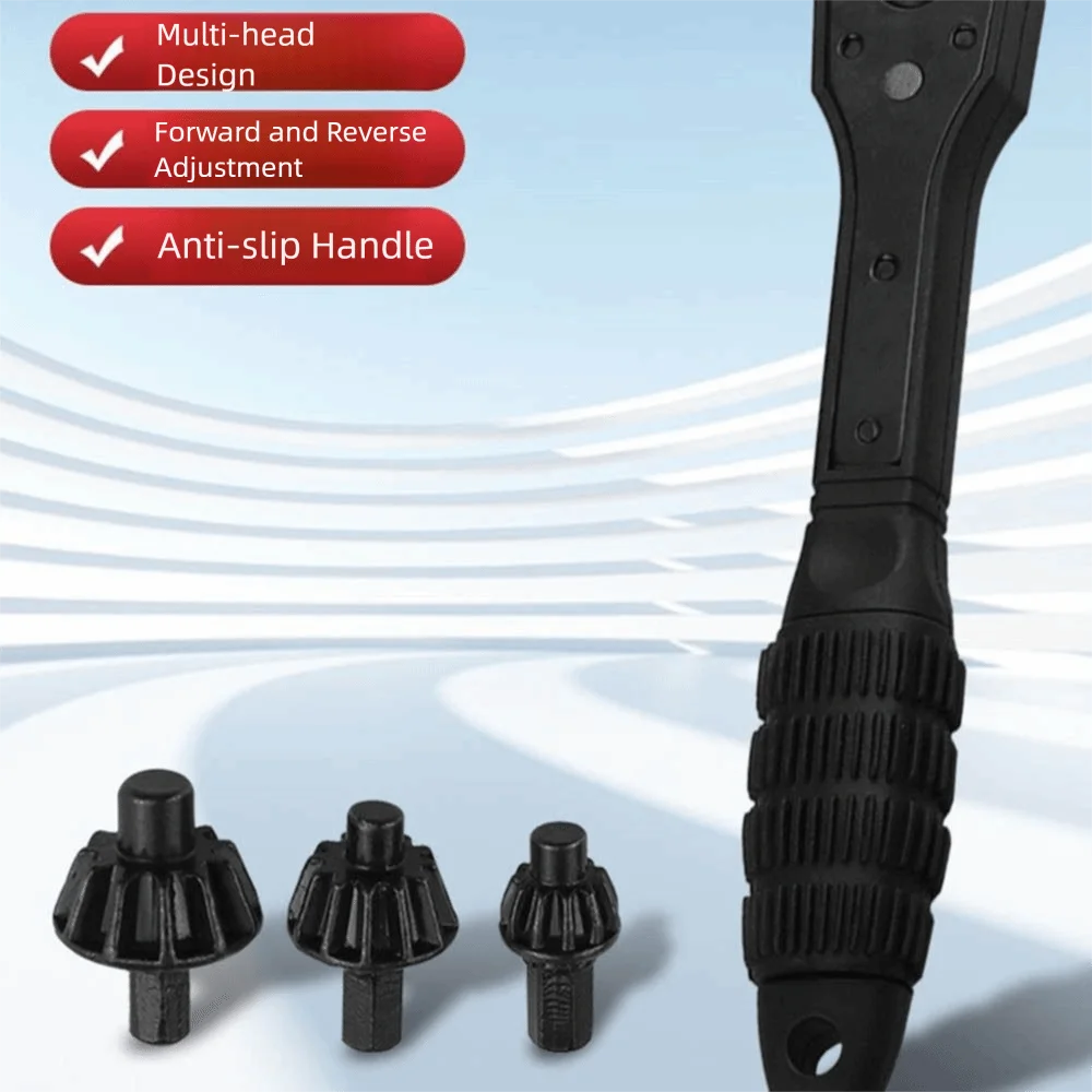 

Double Head Ratchet Drill Chuck Quick Disassembly Key Wrench Drill Key Chuck Three-jaw Quick Change Ratchet Spanner