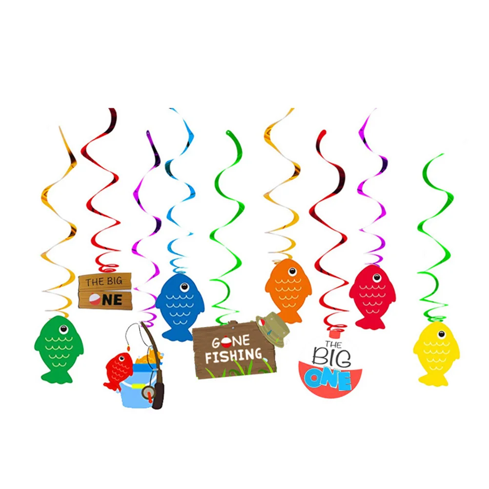 

30Pcs Spiral Pendant Foldable Party Hanging Decor for Mermaid Birthday Celebration Ceiling Wall Decoration Swirls Pendant Use