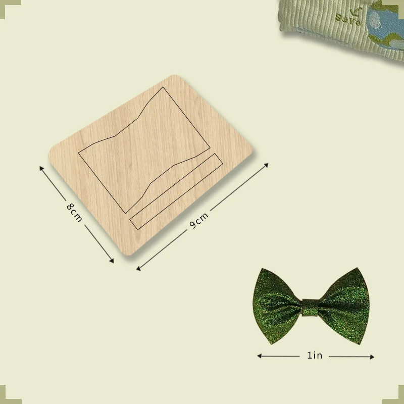 

SIZZIXDIES 1piece 1-inch 1-layer bow hairpin wooden cutting dies suitable for most machines