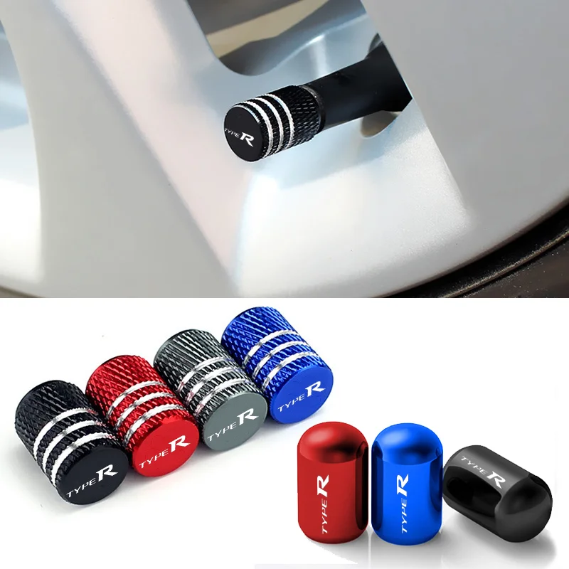 

4Pcs Alloy Car Tire Rim Wheel Anti-dust Air Valve Caps for Type-R SI ACCORD CITY Focus RIDGELINE STEPWGN BR-V ELYSION