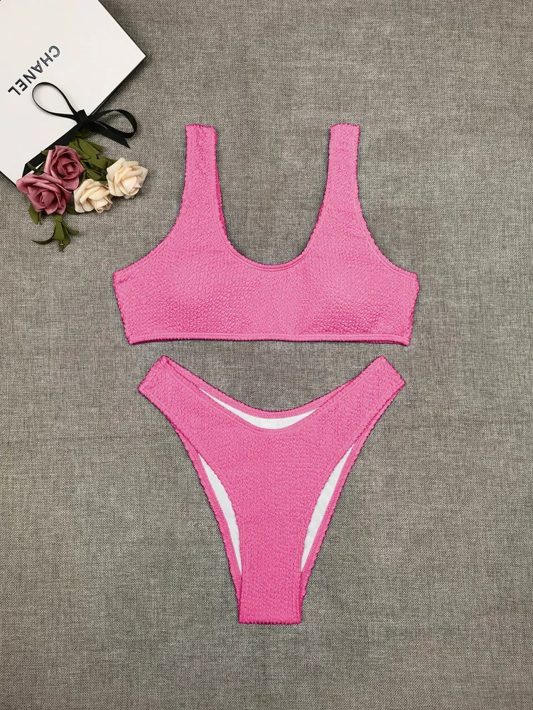 Sexy Bikini 2024 Swimsuit Women Swimwear Push Up Bikini Set Thong Brazilian Bathing Suit Beach Wear Biquini Bather Female