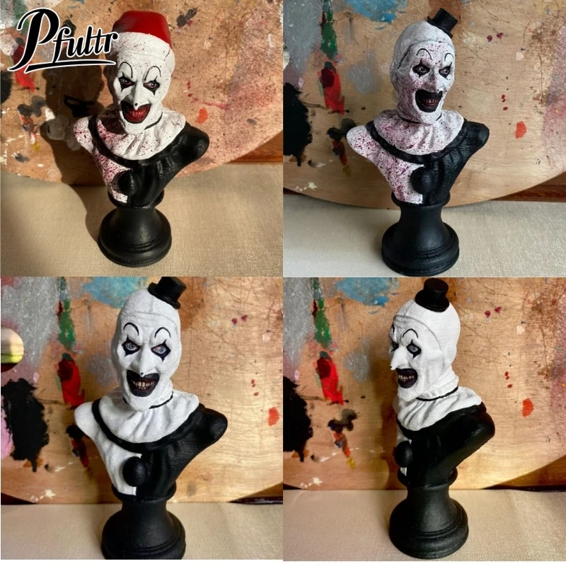 Terrifier Art The Clown Figure Horror Clown Indoor/Outdoor Garden Statue Halloween Decoration Halloween Resin Sculpture Home