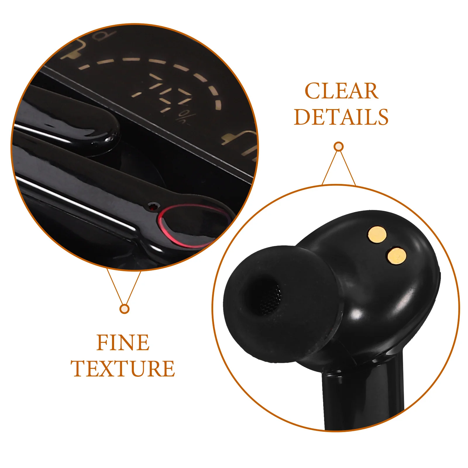 

1 set Upgraded Smart Touch Control Wireless Earbuds Clear Sound Noise Reduction Low Delay Charging Case Included Portable Stereo