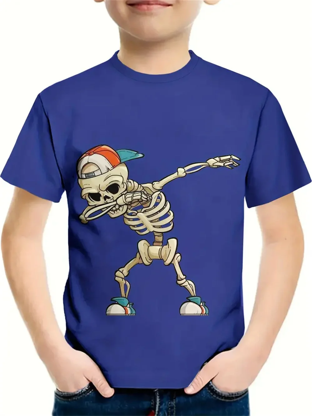 

Skull Baby T-Shirt Casual Daily Boy 2025 New Clothes Fitness Top Tee Sport 3d Print Cool Ball Sports Boys Clothing Summer