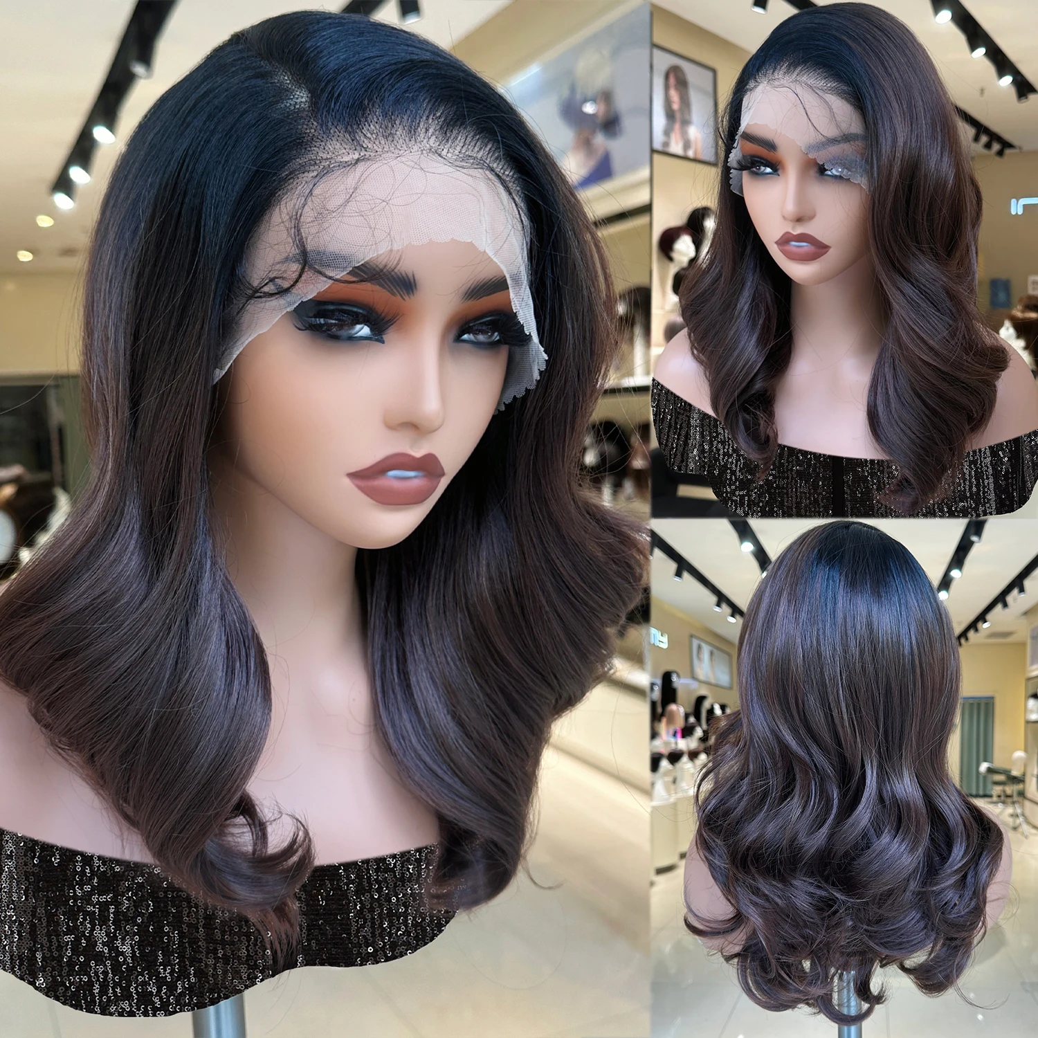 IPARTY 13X6 Lace Frontal Loose Body Wave Synthetic Wig 18