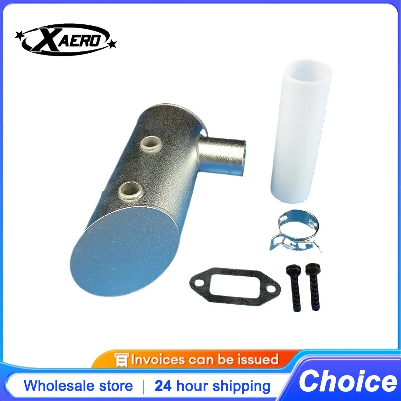 Original DLE61 Exhaust Muffler, High Performance Stainless Steel Pipe for DLE61 RC Airplane Helicopter Gas Engine