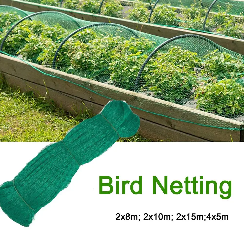 

Green Bird Net Can Be Cut PE Wear-resistant Material Essential Plant Field Net Cover Bird Protection Planting Garden Pond O4N0