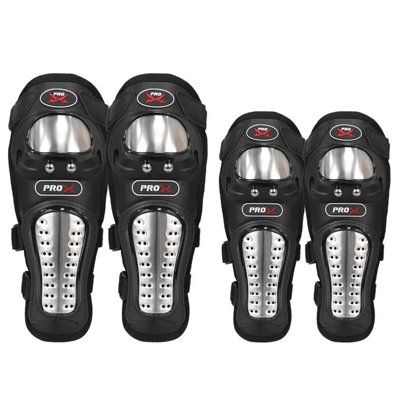 

Motorcycle Protective Gear Knee Pads Elbow Pads Four-piece Set Stainless Steel Cycling Rider Anti-drop Protective Gear Off-road