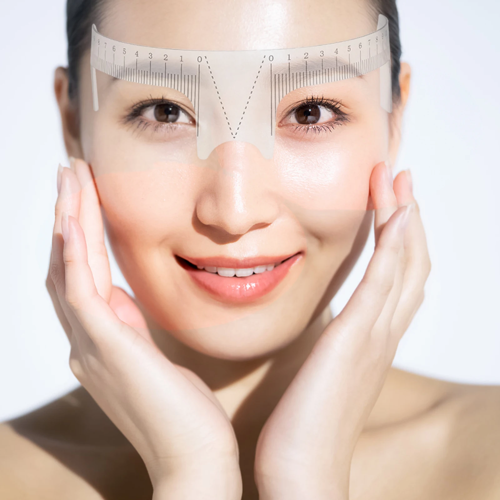 5 stuks wenkbrauwliniaal kunststof professionele maatvorm tatoeëren wenkbrauwvormende stencil beauty tool accessoires