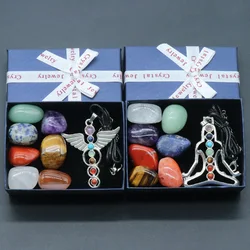 8/14pcs Natural Crystal Stone 15-20mm Mix Rock And Quartz Chakra Healing Stones Set Irregular Polishing Amethyst Home Decoration