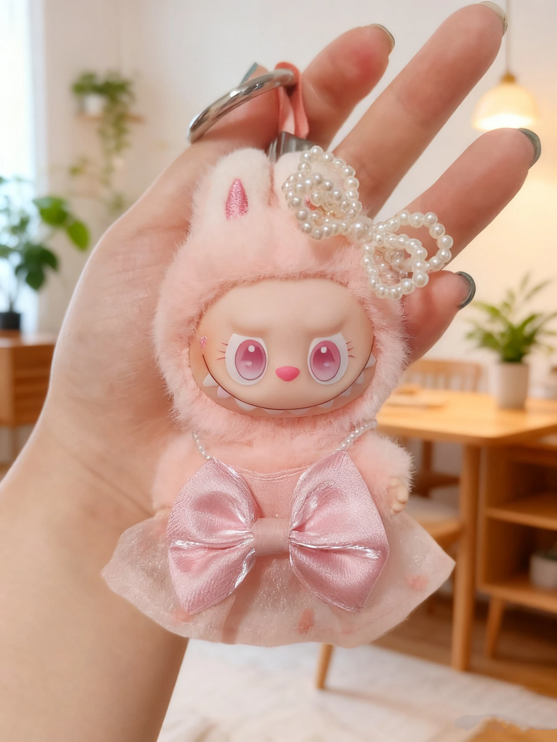 

【Только кукольная одежда】Labubu 4.0 Heart Code, милый комплект штанов на бретельках для детской одежды 10 см