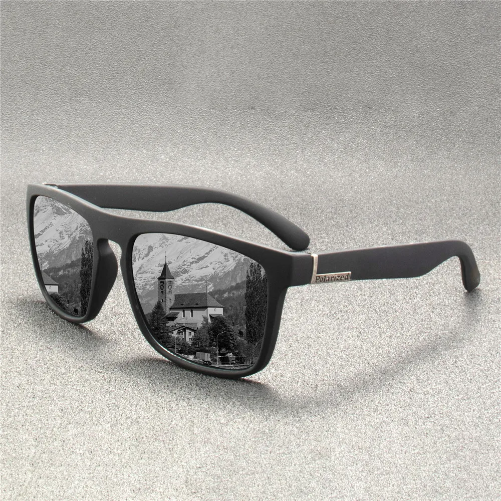 2PCS Mode Sonnenbrillen Männer Luxus Marke Designer Vintage Outdoor Fahren Sonnenbrille Männliche Brille Schatten Oculos – Detail 4