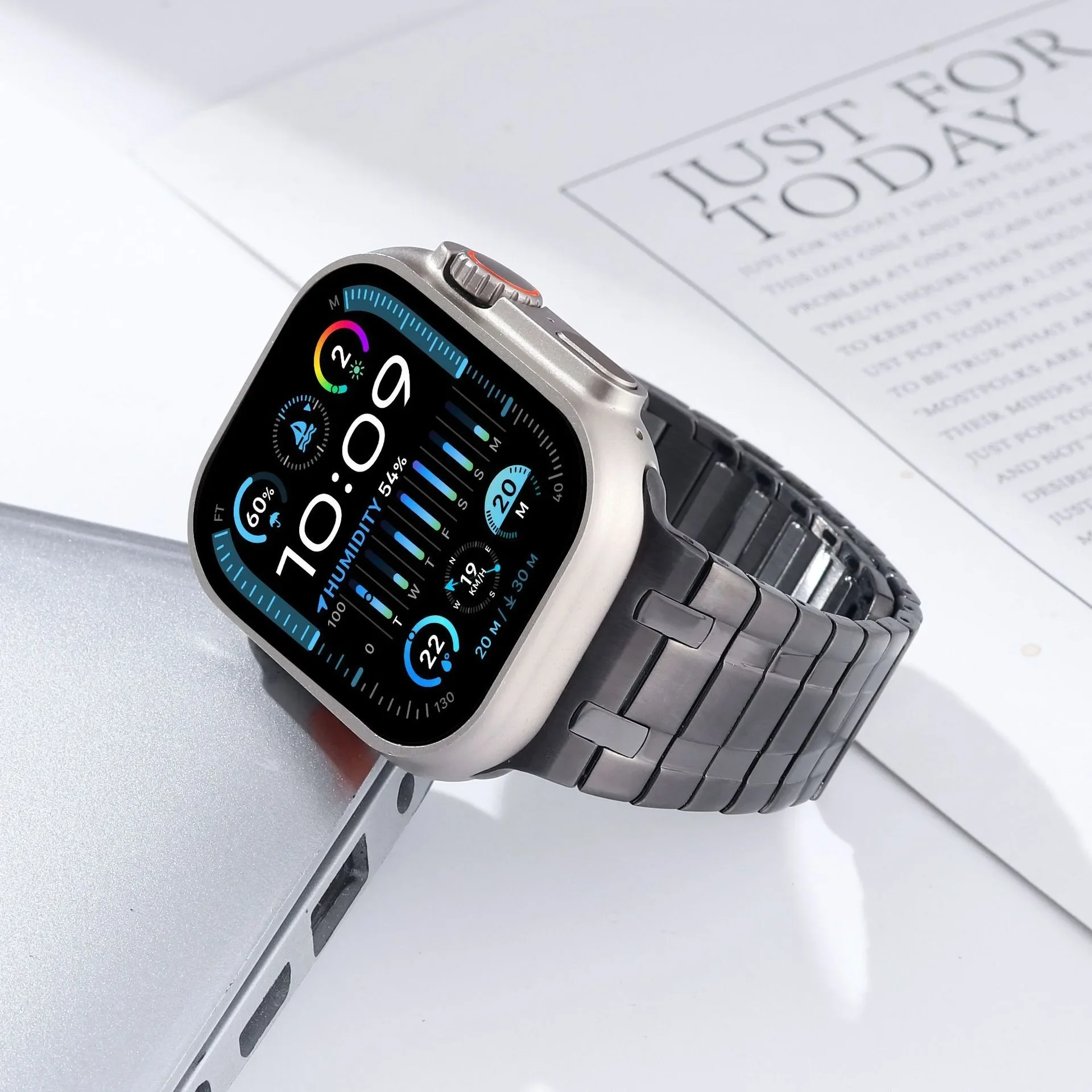 Металлический ремешок для Apple Watch Ultra 2 49 мм 10 9 8 7 6 5 SE Магнитный браслет из нержавеющей стали iWatch 46 мм 42 мм 45 мм 41 мм 44 мм 40 мм