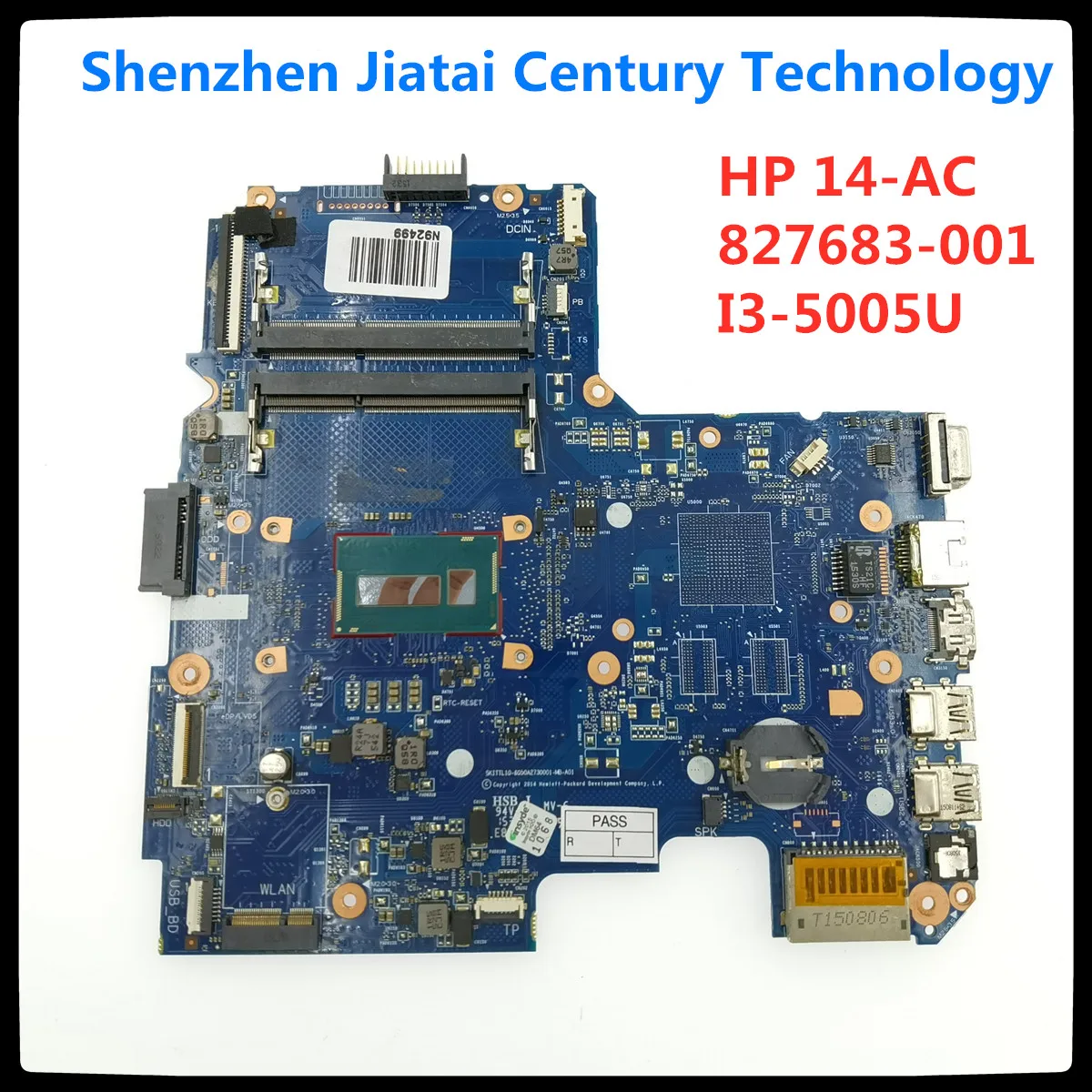 

For HP 14-AC 240 g4 240-G4 Laptop Motherboard Mainboard 827683-001 I3-5005U SKITTL10-6050A2730001-MB-A01 DDR3 Test Ok