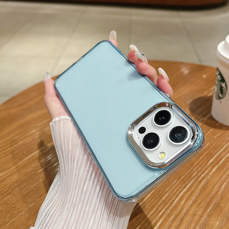 10ชิ้นเคส TPU หลากสีสำหรับ iPhone 15 16 Pro 14 13 12 11 PRO MAX XR MINI SE2 SE3 6S 7 8 PLUS เคสซิลิโคนนิ่ม