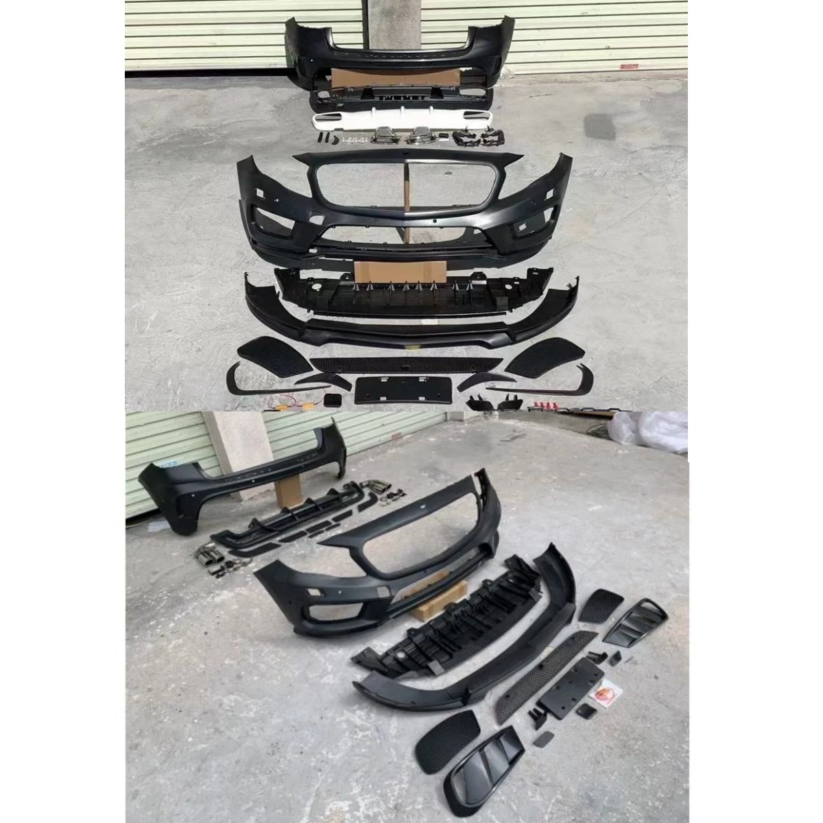 

Комплект кузова автомобиля для Mercedes Benz GLA-Class X156 gla200 220 260, модифицированная решетка переднего и заднего бампера в сборе