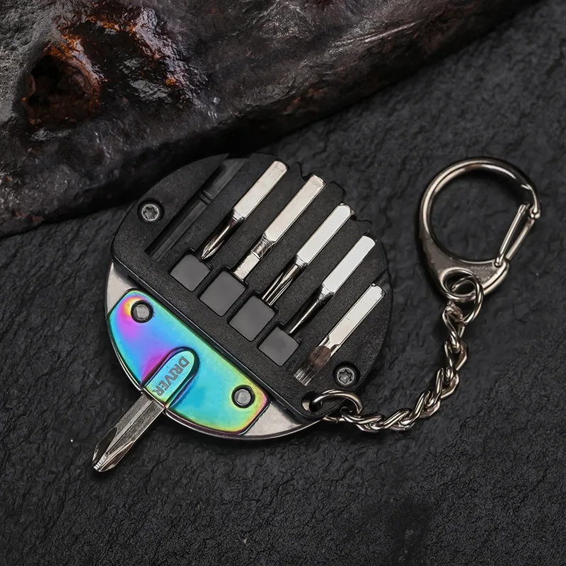 1pcs Pocket Tool Coin Knife 9 In 1 Portable Outdoor Camping Survival Multi-Tool Tourism Equipment