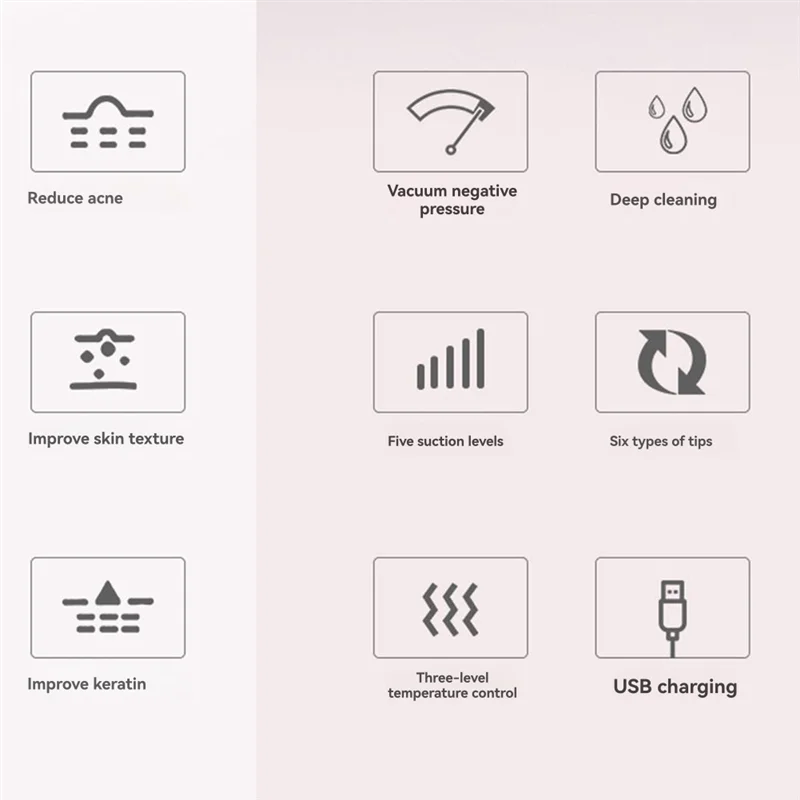 ABWM-블랙헤드 리무버 딥 클린 머신 히팅 타입 여드름 제거 블랙헤드 열선 페이셜