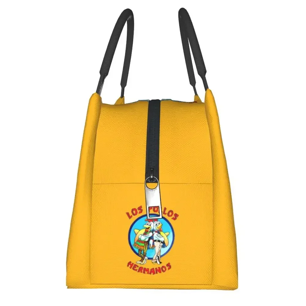 Los Pollos Hermanos Logo Breaking Bad Insulated Lunch Bag for Women Leakproof Cooler Thermal Lunch Box Beach Camping Travel