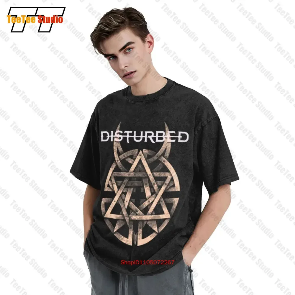 Disturbed Heavy Metal Band Fruit Of The Loom Unisex T-Shirt ZQ5E  Oversized