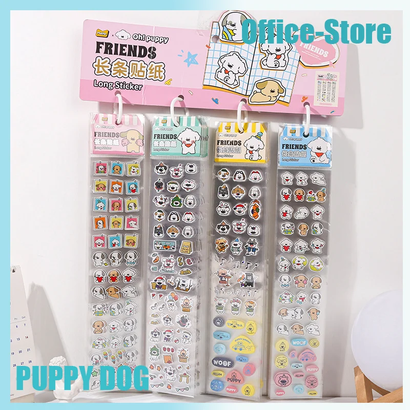 

32pcs Puppy Dogs Stationary Stickers Student Children's Cartoon DIY Hand Account Decor Material Kawaii Stickers School Supplies