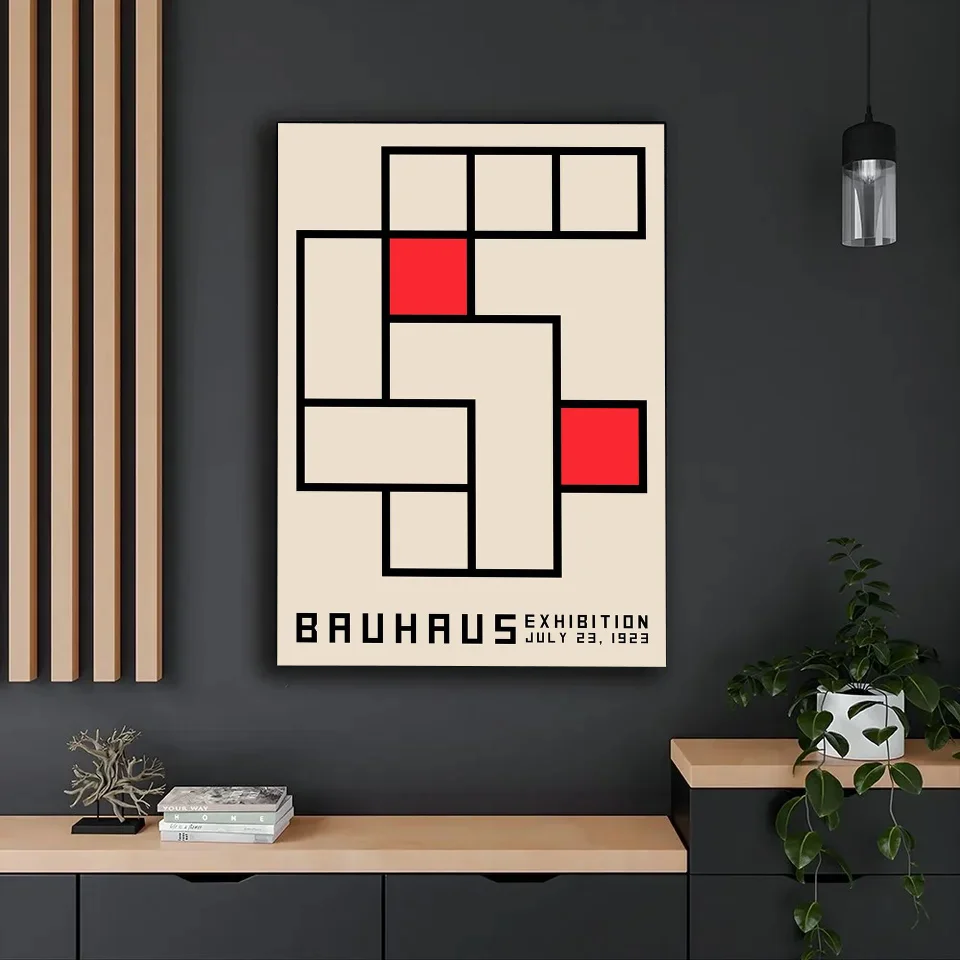 Abstract Bauhaus Style Geometric Good Quality Prints and Posters Whitepaper Prints Posters Artwork Wall Decor