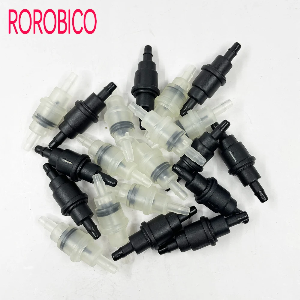 10PCS Eco Solvent UV Ink Tube One Way Valve Plastic Non Return Valve for Roland Mimaki Printer Pipe Backflow Prevention Valves