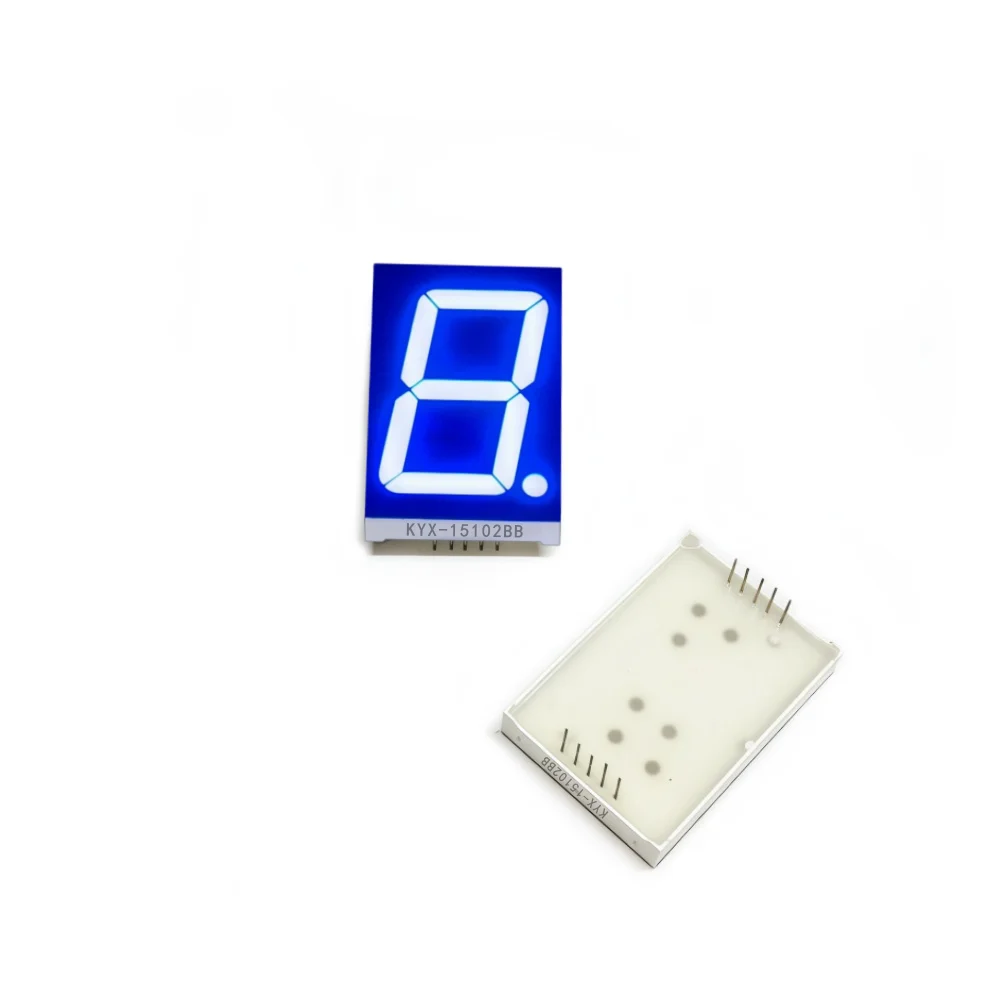 10 sztuk, cyfrowy wyświetlacz o wymiarach 1,5 cala (30,6 mm x 44 mm), cyfrowy ekran, wysokość cyfry „8” wynosi 38,1 mm, 7-segmentowy cyfrowy wyświetlacz, seria 15102, model 15101. — zdjęcie produktu 4