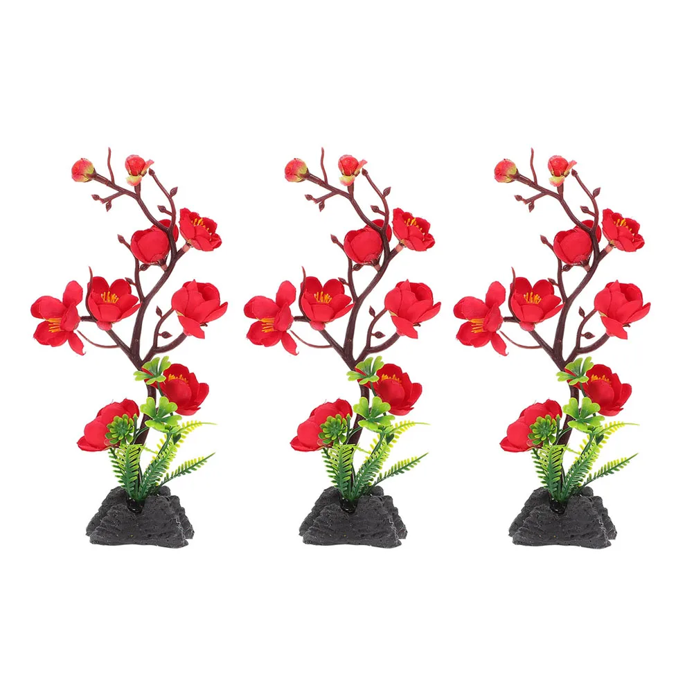 

3 Pcs Artificial Sushi Plate Decor Plastic Flower Ornaments for Table Japanese Food Tray Decor Sushi Dish Adornment Home Hotel