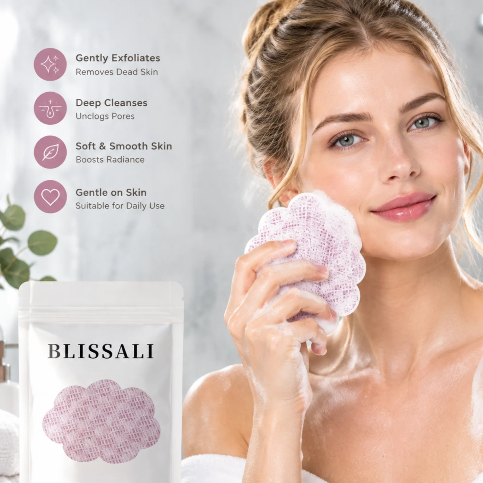 Bath Exfoliating Cloth Deep Cleaning Body Smooth Soft Skin Microfiber Exfoliating Durable Portable Daily Use Bathing Scrub Towel