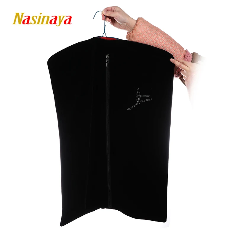 Ropa de entrenamiento de competición de patinaje artístico, mono, gimnasia rítmica, ropa de baile, almacenamiento, cremallera gruesa