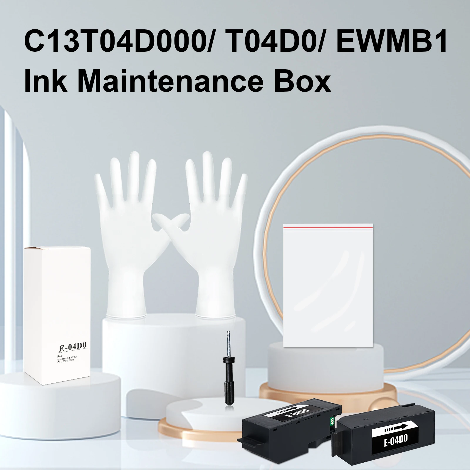 C13T04D000 T04D0 Maintenance Tank Box For Epson ET-7700 ET-7750 L7180 L7160 L7188 L7880 EW-M770T EW-M770TW EW-M970A3T