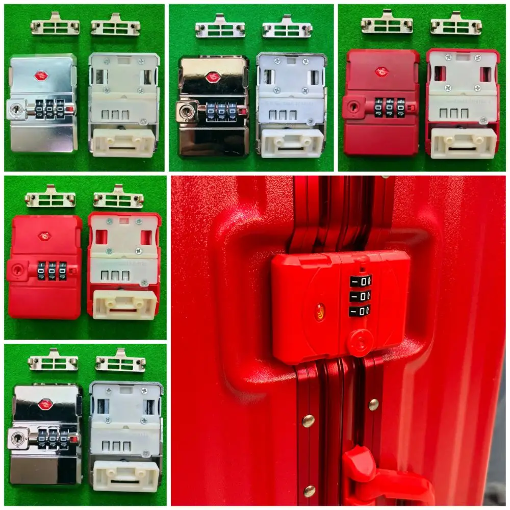 Durable Multicolor Luggage Password Lock Repacement Accessories Suitcase Lock Buckle Safe Lock Catch 3 Digit Combination Lock
