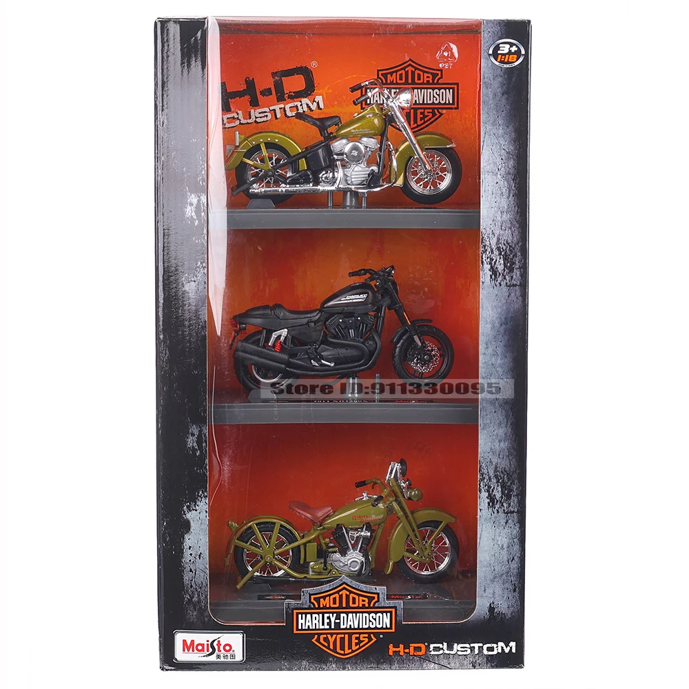 Maisto 1:18 Harley Davidson moto 1953 74FL 2011 XR1200X classique 3-en-1 offre spéciale alliage moto modèle jouet voiture série