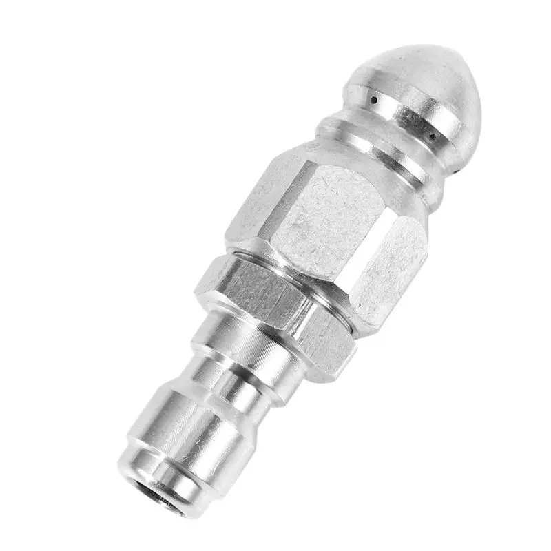 CQMF-3PCS 1/4 Inch 5000 PSI Sewer Jetter Nozzle Pressure Drain Jetter Hose Nozzle For 1/4 Pressure Washer Quick Connector