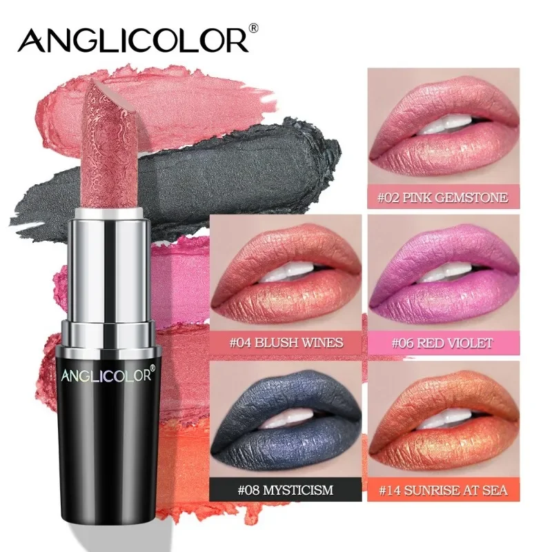 أحمر شفاه منحوت بشكل رائع لامع أحمر شفاه لامع يدوم طويلاً غير يتلاشى كوب غير لاصق ملمع شفاه صلب مكياج شفاه متألق