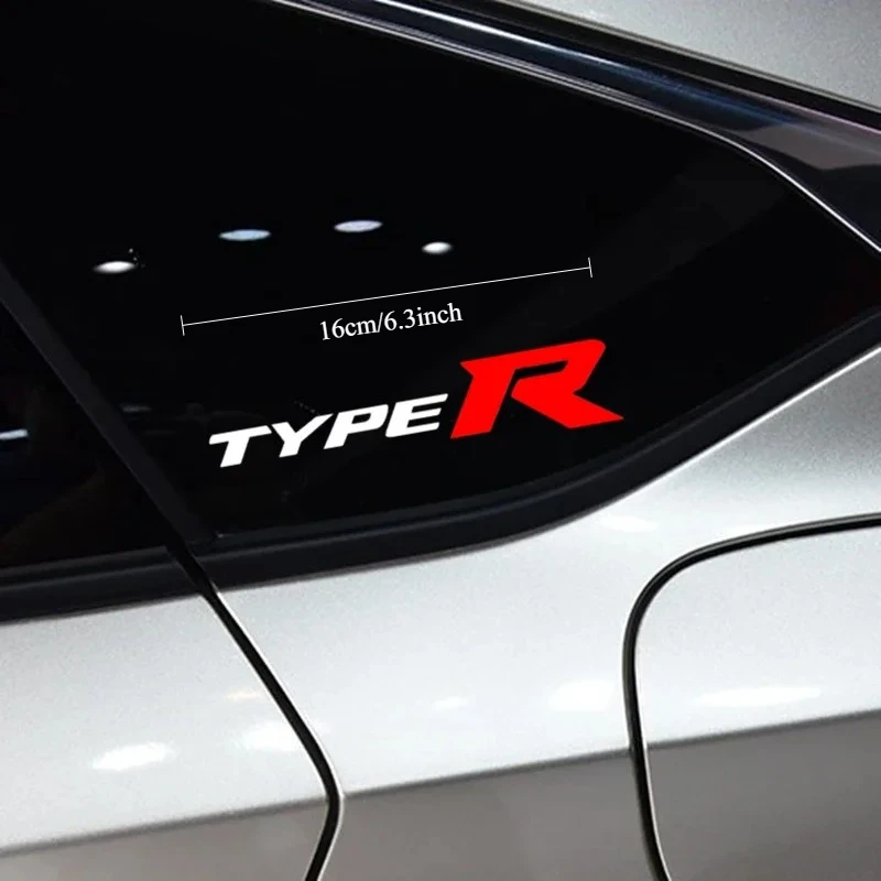 

Светоотражающие спортивные виниловые наклейки типа R — водонепроницаемые автомобильные наклейки для Honda Fit Civic Accord, лобовое стекло, окно, багажник, бампер, тюнинг
