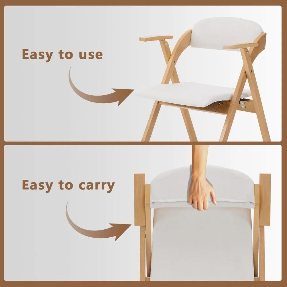 2 Buah Furnitur Kursi Lipat Kayu, Kursi Samping Ruang Tunggu Konferensi Resepsi Lipat Rumah Kantor, Kursi Tamu Ruang Tunggu,