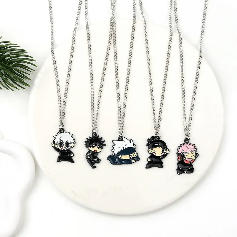 

Anime Jujustu Kaisens Necklace Gojo Satoru Itadori Yuji Funny Anime Figure Accessories Anime Merchandise Decoration Cute Gift