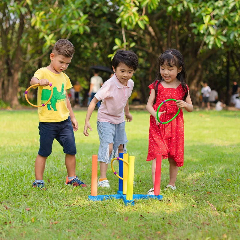 Anello in schiuma EVA lancio base giocattolo lancio giocattolo genitore-figlio PK giocattoli lancio per bambini asilo gioco sportivo lancio all'aperto