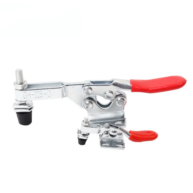 2Pcs Horizontal Toggle Clamp GH-201/201B/201C Quick-Release Clamps Set Heavy Duty Vertical Toggle Clip Woodworking Hand Tool image 6