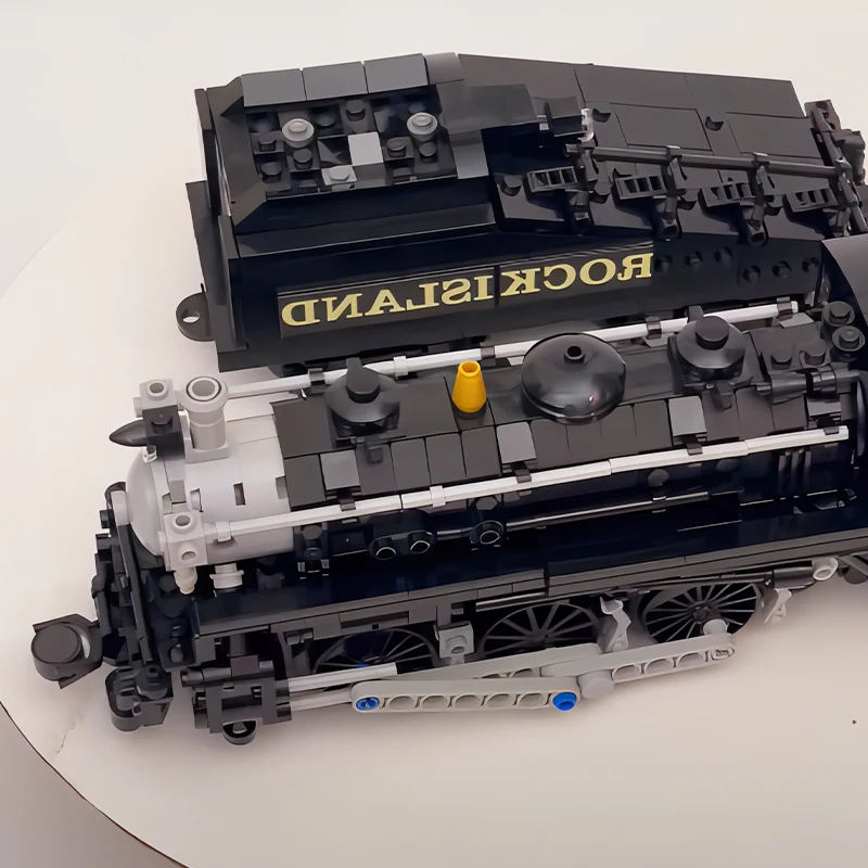 Urban Railway Motor Train Sets Railroad 0-6-0 Switcher Steam Locomotive MOC Building Blocks Technology Model Kid's Bricks Toys